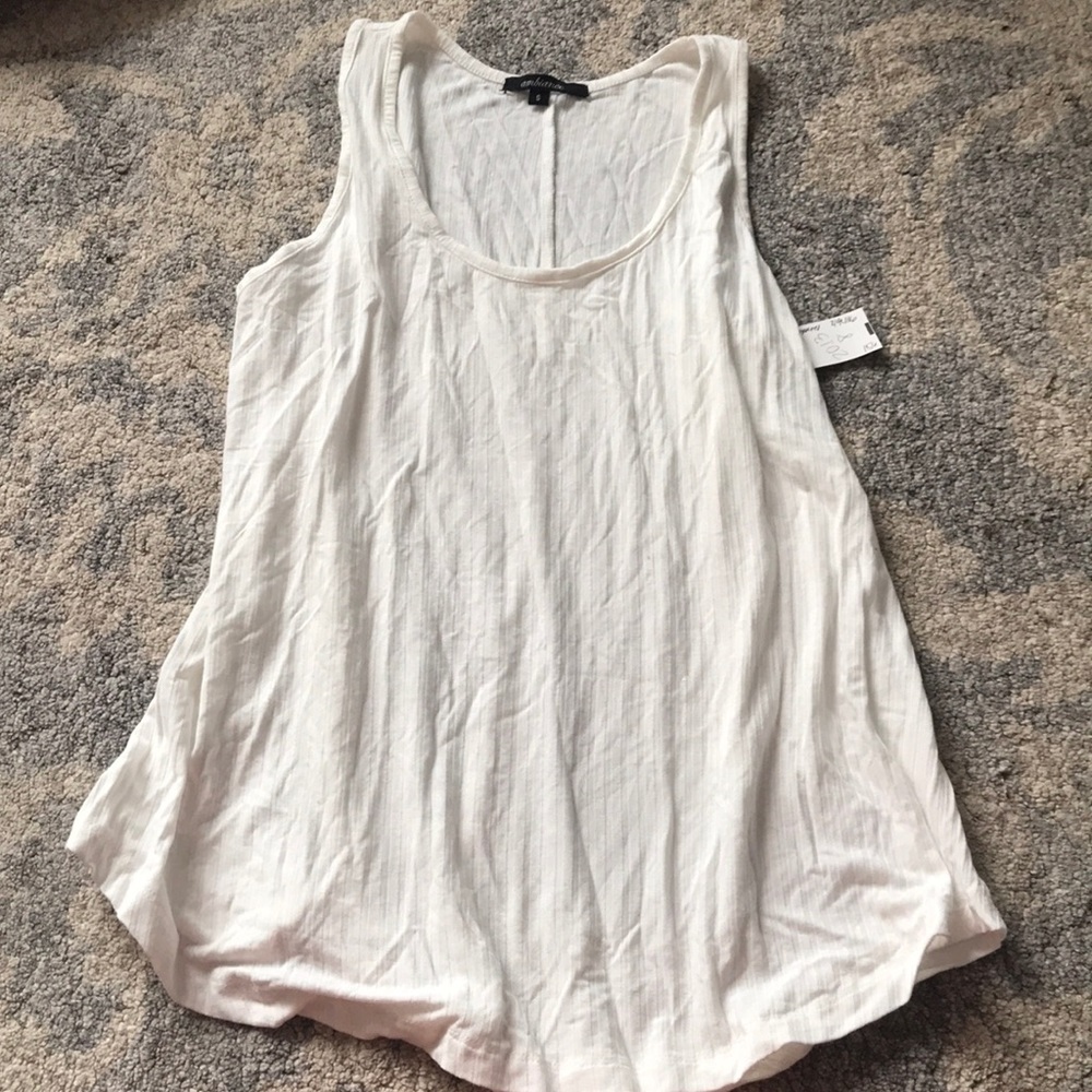 NWT semi sheer ribbed tank